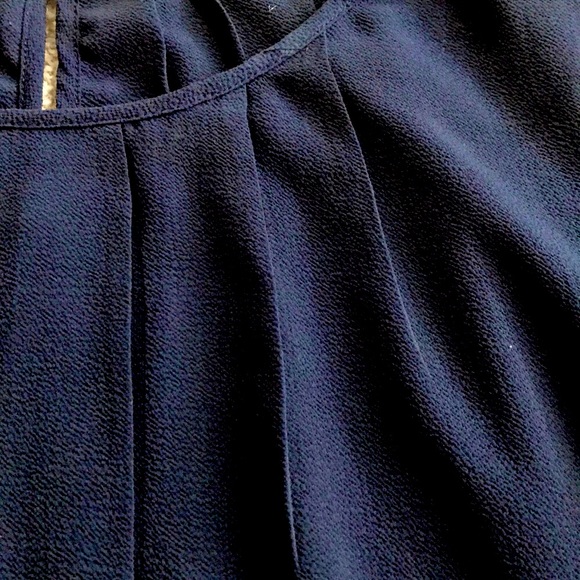 NWOT Navy Blue Blouse - Picture 2 of 6